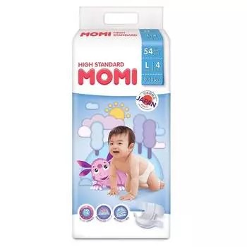 MOMI High Standard Подгузники L (9-14 кг), 54 шт