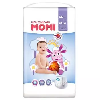 Momi High Standard Подгузники-трусики M (6-11 кг), 56 шт