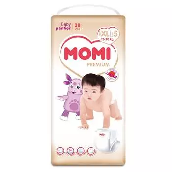 MOMI Premium Подгузники-трусики XL ( 12-20 кг), 38 шт