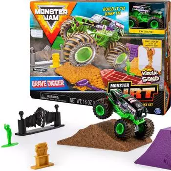 Monster Jam машинка "Монстр Джем - Grave Digger, с кинетическим песком" 6054964