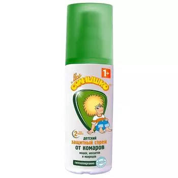 Моё солнышко Спрей от комаров детский защитный, 100 мл