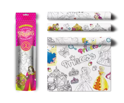 МОЗАИКА-СИНТЕЗ Раскраска Скатерть ButtenFilm Для юных принцесс V081563