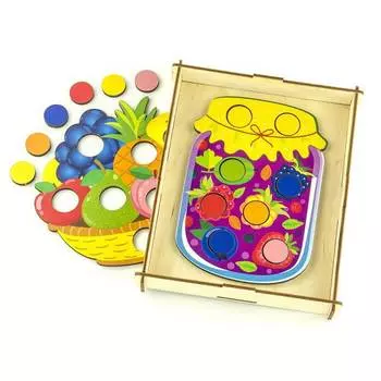 WoodlandToys Мозаика «Фрукты и варенье»