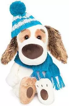 Мягкая игрушка BUDI BASA Бартоломей BABY в шапочке и шарфе, 20 см