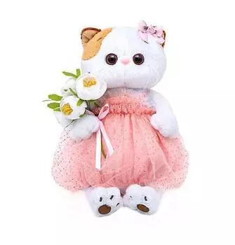 Мягкая игрушка Budi Basa LK27-034 Ли-Ли с белым букетом (В2), 27 см