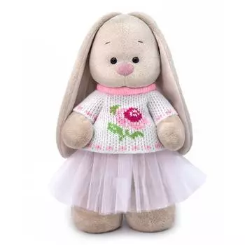 Мягкая игрушка BUDI BASA StM-288 Зайка Ми в жаккардовом свитере и юбке 32см