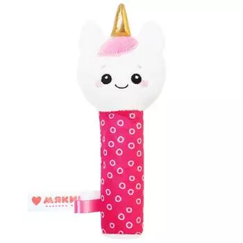 Мякиши Погремушка-пищалка "Единорог Лайк"