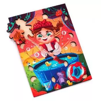 MR.PUZZ Деревянный пазл "Баба яга"