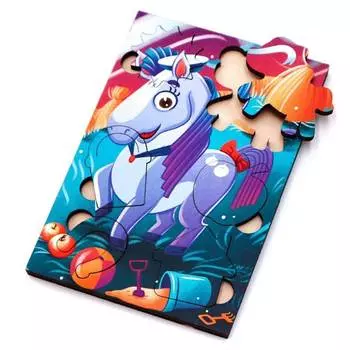 MR.PUZZ Деревянный пазл "Верный пони"