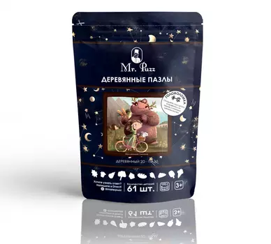 MR.PUZZ Деревянный пазл Весенний пикник 4834