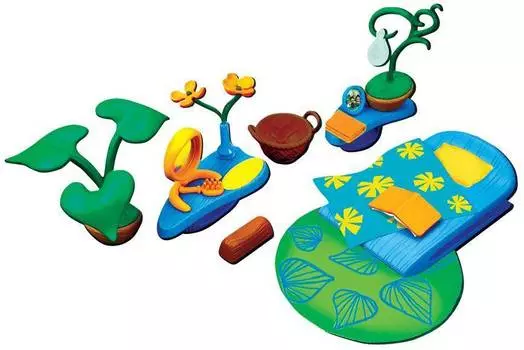 Monchhichi набор аксессуаров "Для спальной комнаты", с зеленым ковром