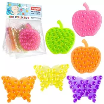 Набор VALIANT KDS-MIX6S1 полочки-липучки Бабочки-Яблочки