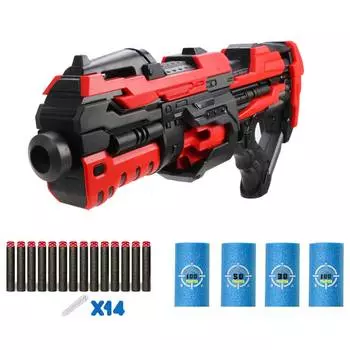 Наша игрушка Бластер "Космический", с 14 мягкими пулями