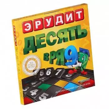 БИПЛАНТ Настольная игра "Эрудит. Десять в ряд", 10019