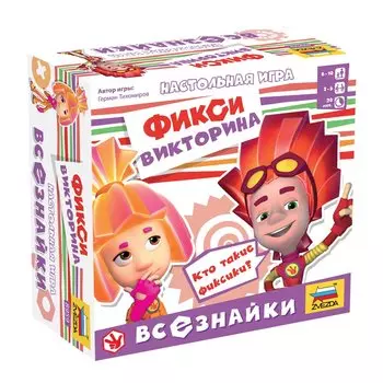 ZVEZDA Настольная игра "Фиксики. Всезнайки"