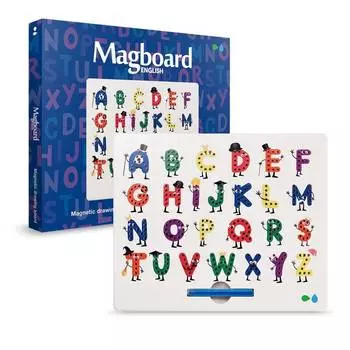 Назад к истокам Планшет для рисования магнитами Magboard Алфавит English