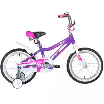 Novatrack Детский велосипед Novara 16”, лиловый