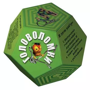НОВЫЙ ФОРМАТ Головоломка "Додекаэдр Зеленый"