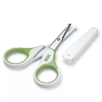 NUK Детские ножницы, цвет зеленый