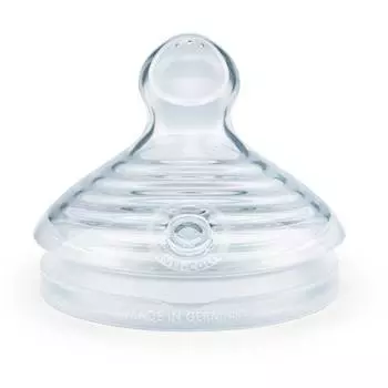 NUK Nature Sense Антиколиковая соска 6+ мес. для грудного молока и воды, из силикона