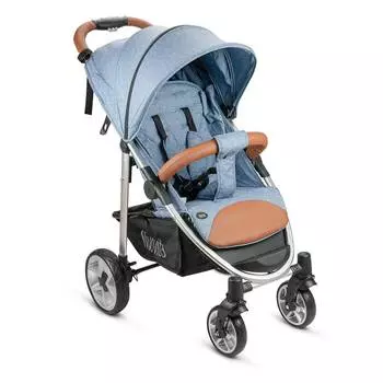 Nuovita Corso Прогулочная коляска, джинсовый-серебристый