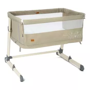 Nuovita Детская приставная кроватка Accanto Calma, олива