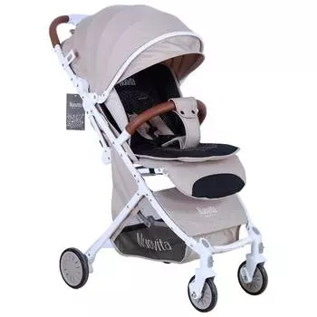 Nuovita Giro Lux Прогулочная коляска, бежевый-белый