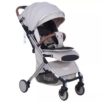 Nuovita Giro Lux Прогулочная коляска, бежевый-серебристый