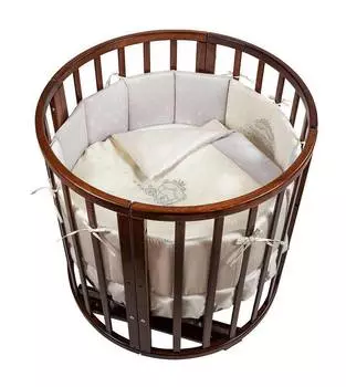 Nuovita Комплект в люльку "Prestigio", 6 предметов, серый/бежевый