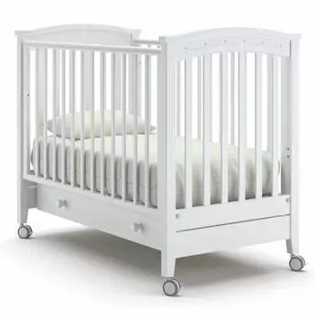 Nuovita Кроватка детская Perla Solo, без качания, белый