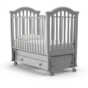 Nuovita Кроватка детская Perla swing, продольный маятник, муссон