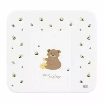 Nuovita Матрасик для пеленания мягкий HONEY BEAR, 820х720 мм, белый
