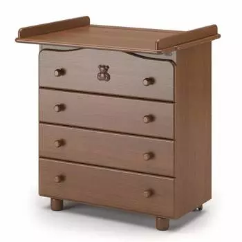 Nuovita Пеленальный комод Fasto, темный орех