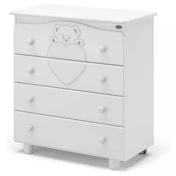 Nuovita Пеленальный комод Fortuna, белый