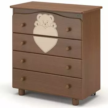 Nuovita Пеленальный комод Fortuna, темный орех