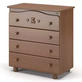 Nuovita Пеленальный комод Lusso, темный орех