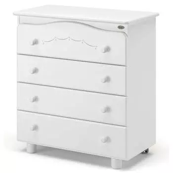 Nuovita Пеленальный комод Perla, белый