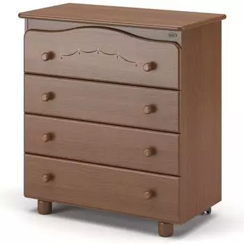 Nuovita Пеленальный комод Perla, темный орех