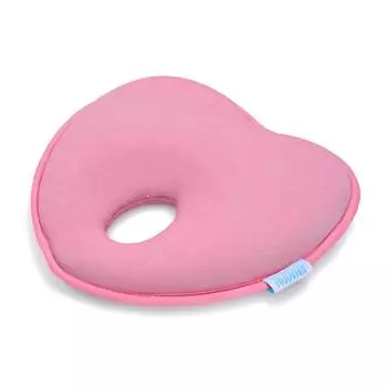 Nuovita Подушка для новорожденного Neonutti Cuore Memoria 24х22х3.5 см, розовый