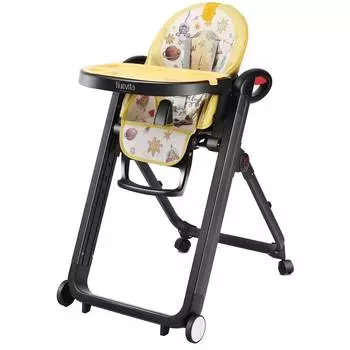 Nuovita Стульчик для кормления Futuro Nero, желтый космос