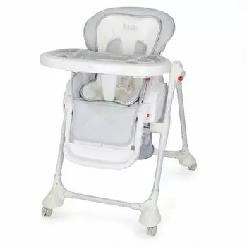 Nuovita Стул-шезлонг для кормления Tutela, серый со стежкой