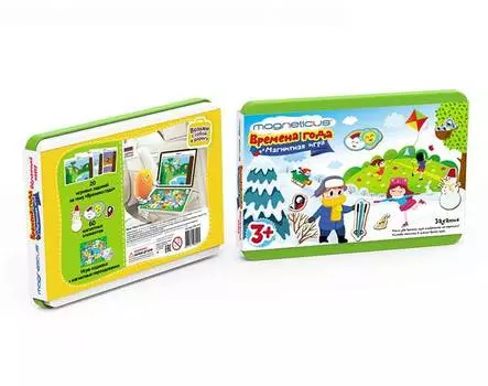 Обучающий набор MAGNETICUS POL-015 Времена года в металл. уп.