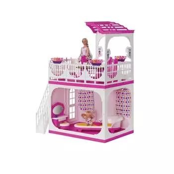 Огонек Дом для кукол "Зефир" с верандой