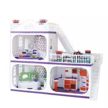 Огонек Коттедж для кукол "Конфетти", без мебели