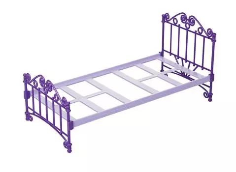 Огонек Кроватка для кукол, фиолетовая