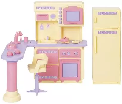 Огонек Кухня "Маленькая принцесса", цвет лимонный