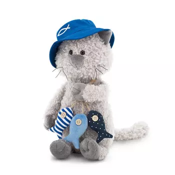 Orange Мягкая игрушка Кот Обормот Рыбак, 30 см