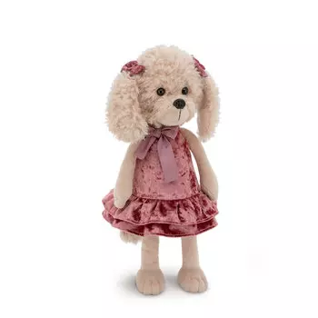 Orange Мягкая игрушка Lucky Dolly "Собака Ретро вечеринка", 25 см