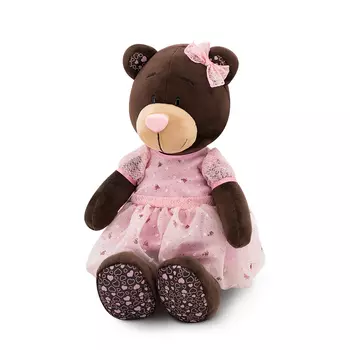 Orange Мягкая игрушка Milk "Мишка Розовый мусс", 25 см