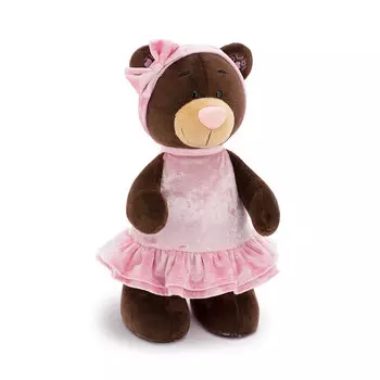 Orange Мягкая игрушка Мишка Milk бархатное сердце, 25 см